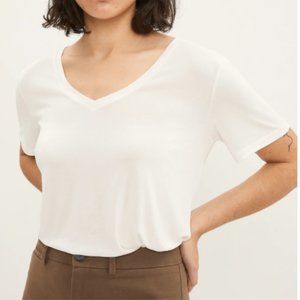 The SuperSoft V-Neck Tee in White